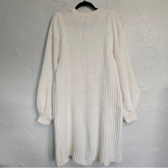 Mumu Cream Chenille Knit Dixon Sweater Dress - Picture 8 of 11